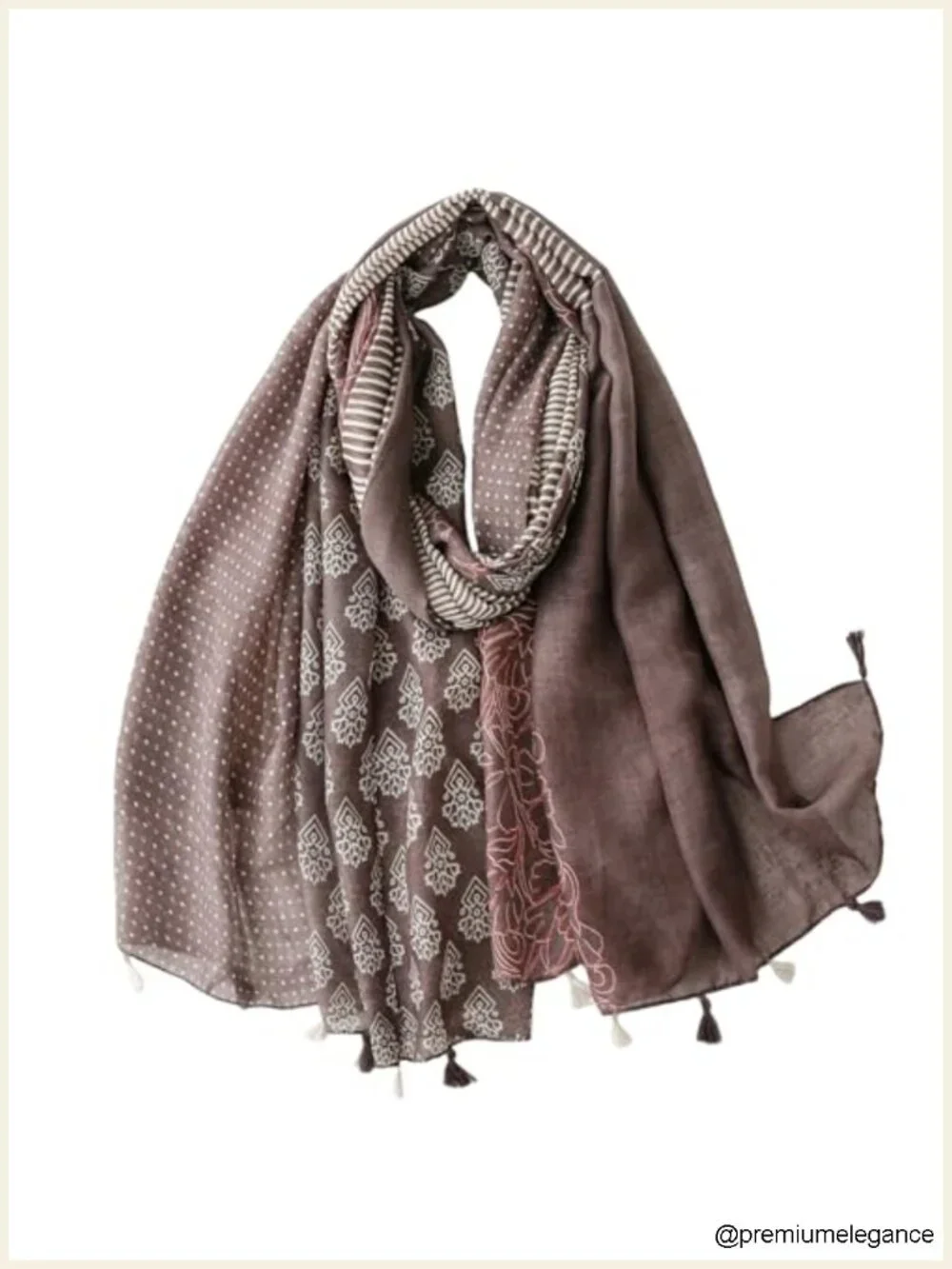 Boho Fringe Shawl Wrap Oversized Scarf Lightweight